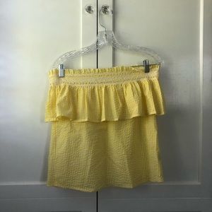 Yellow gingham top